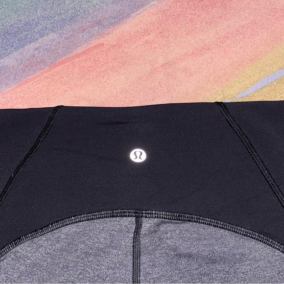 Lululemon Train Times 7/8 Pant *25" Heathered Black / Black size 6 leggings - Picture 9 of 10